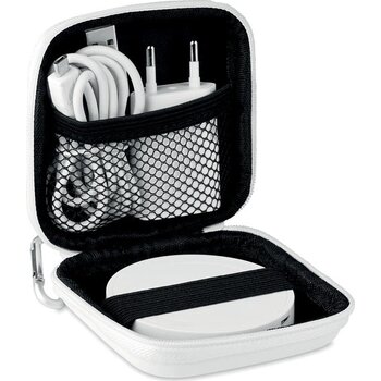 Draadloos opladen set Wireless plato set wit
