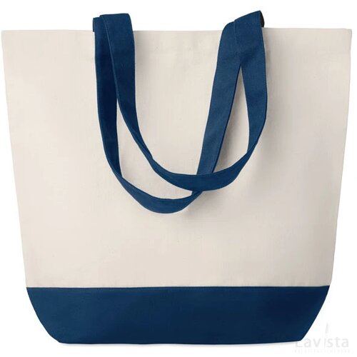 Canvas strandtas 280 g/m² Kleuren bag blauw
