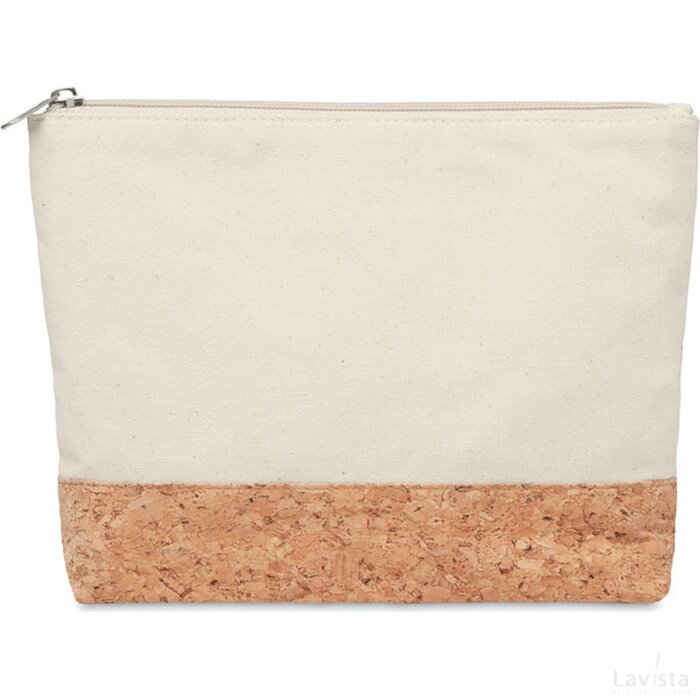 Katoenen toilettas Porto bag beige