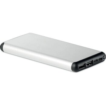 10.000 mah powerbank Siur power mat zilver