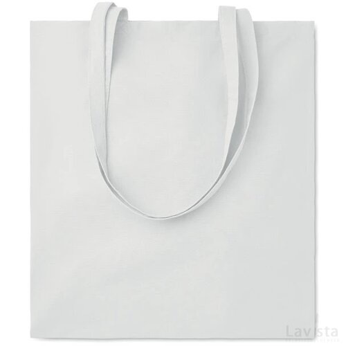 Boodschappentas 180 g/m² Cottonel colour ++ wit