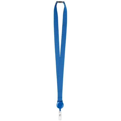 Keycord met uittrekbare badgehouder Kobaltblauw