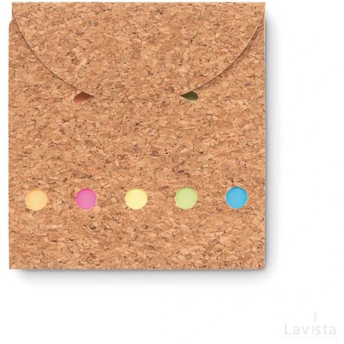 Memoboekje kurk Foldcork beige