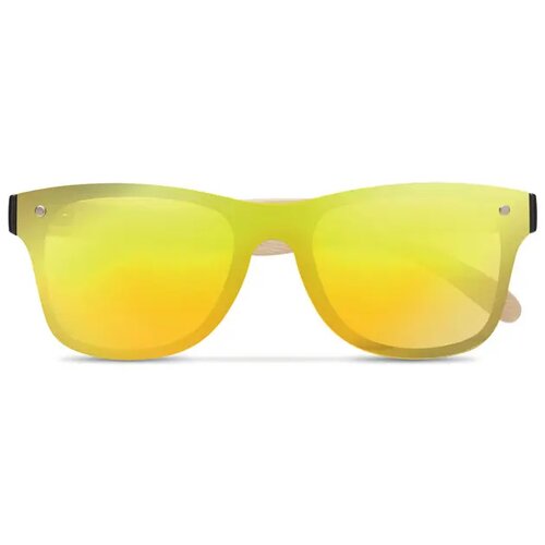 Zonnebril met all-over spiegelglas Geel