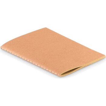 A6 schrift met karton omslag Mini paper book beige