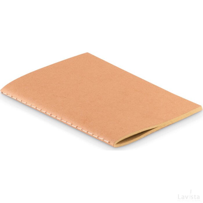 A6 schrift met karton omslag Mini paper book beige