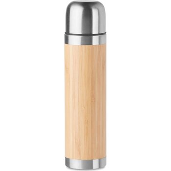 Dubbelwandige drinkfles 400ml Chan bamboo hout