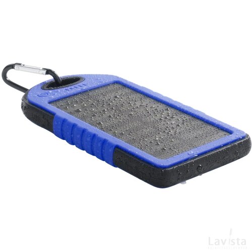Lenard Usb Power Bank Met Zonne Energie Lader (Kobalt) Blauw