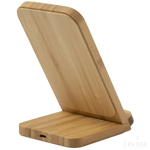 Dimper Draadloze Oplader Met Telefoon Houder Bruin