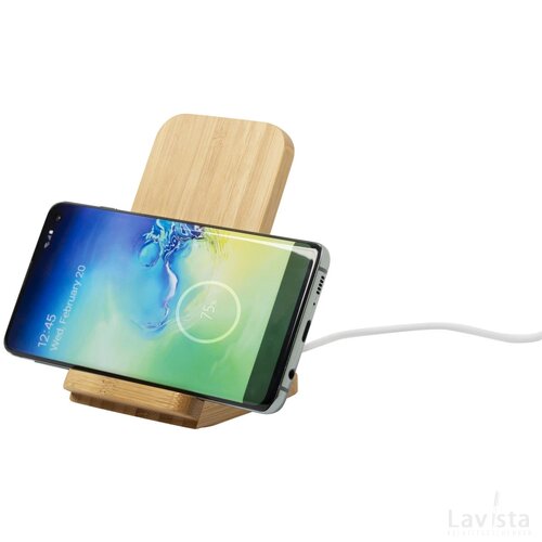 Dimper Draadloze Oplader Met Telefoon Houder Bruin