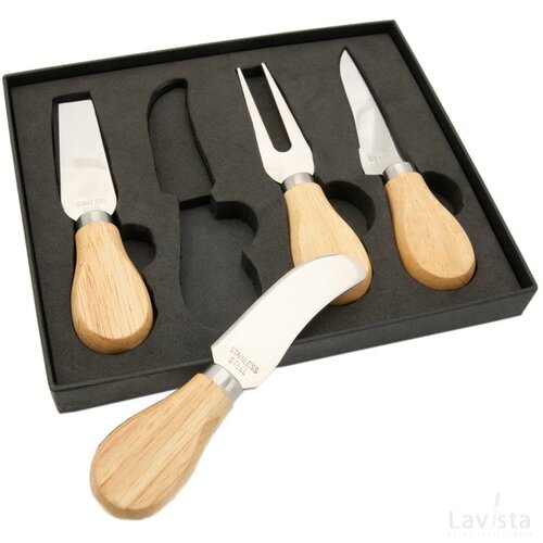 Koet Kaas Messen Set Naturel