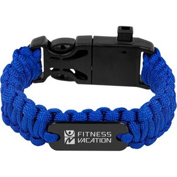 Survival Armband Met Kompas Zwart