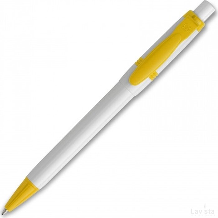 Balpen Olly hardcolour wit / geel