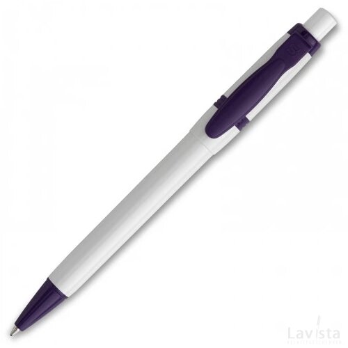 Balpen Olly hardcolour wit / paars