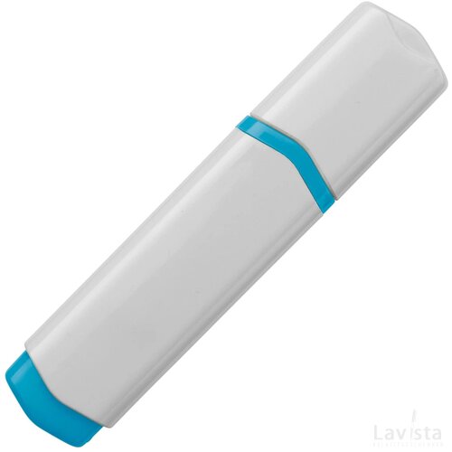 Tekstmarker wit / blauw