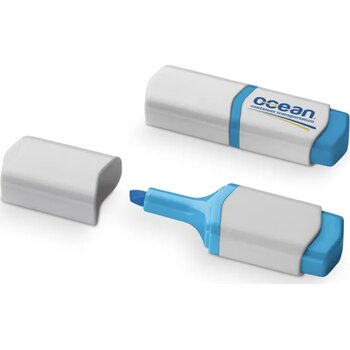 Tekstmarker mini wit / geel