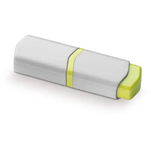 Tekstmarker mini wit / geel