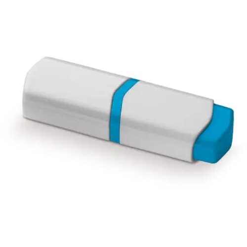 Tekstmarker mini wit / blauw
