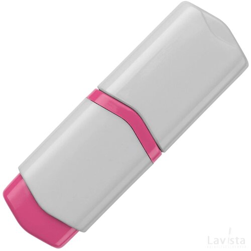 Tekstmarker mini wit / roze