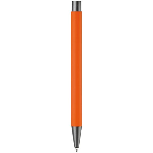 Balpen metaal New York rubberised oranje