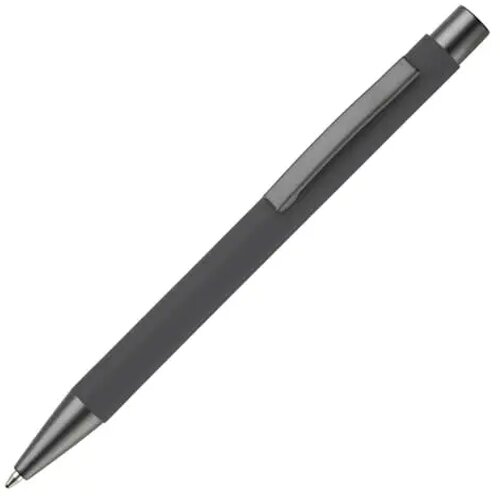 Balpen metaal New York rubberised grijs