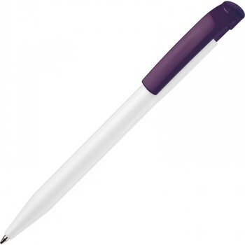 Balpen S45 hardcolour wit / paars