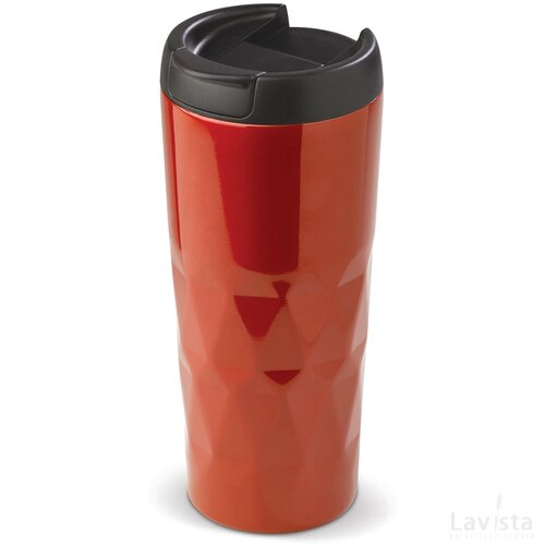 Thermobeker diamant 450ml rood