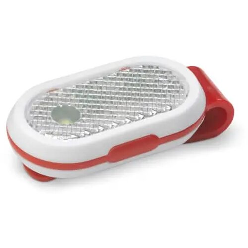 Fietslamp click-on rood / wit