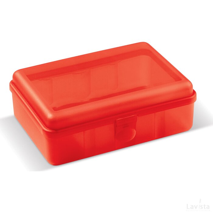 Lunchbox one 950ml transparant rood