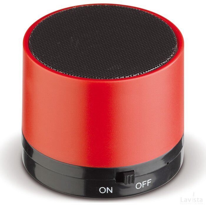 Draadloze mini speaker 3W rood