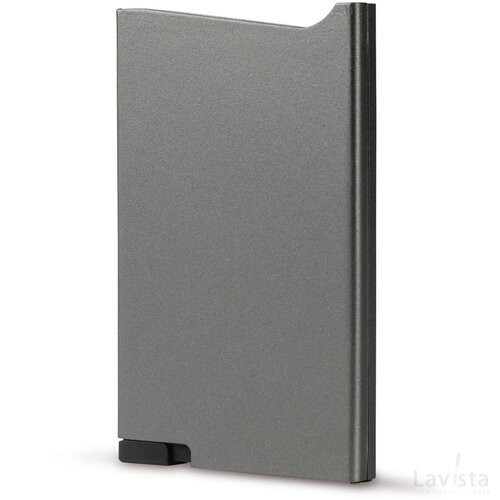 RFID blokkerende kaarthouder donker gun metal