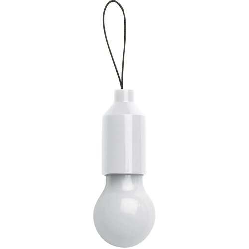 Sleutelhanger gloeilampje wit