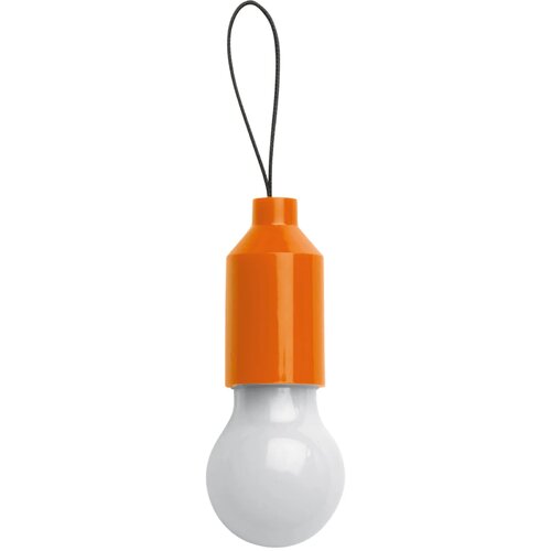 Sleutelhanger gloeilampje oranje
