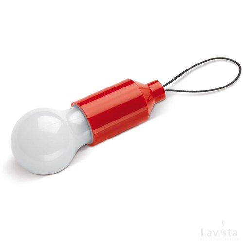 Sleutelhanger gloeilampje rood