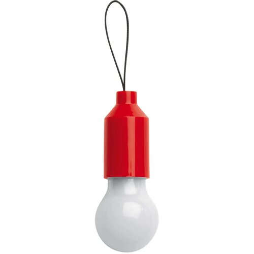 Sleutelhanger gloeilampje rood