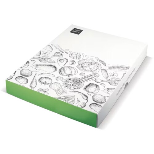 Houten kookboekstandaard met 5 messen Bruin