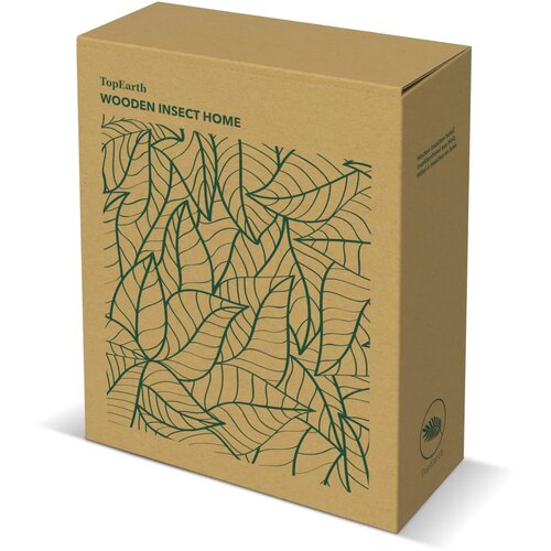 Houten insectenhotel Bruin