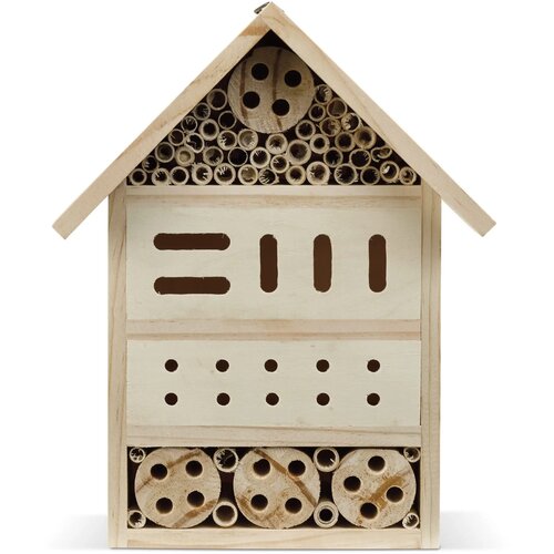 Houten insectenhotel Bruin