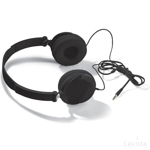 On-ear koptelefoon draaibaar zwart