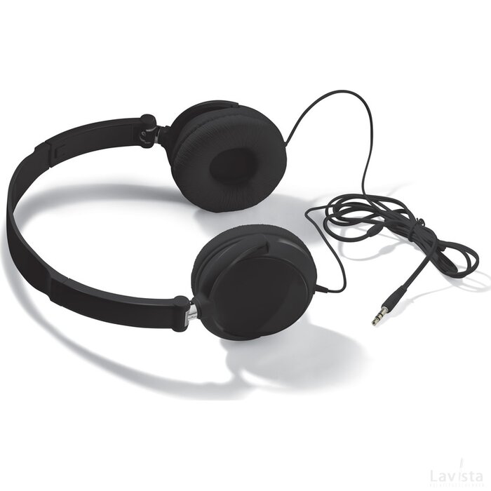 On-ear koptelefoon draaibaar zwart