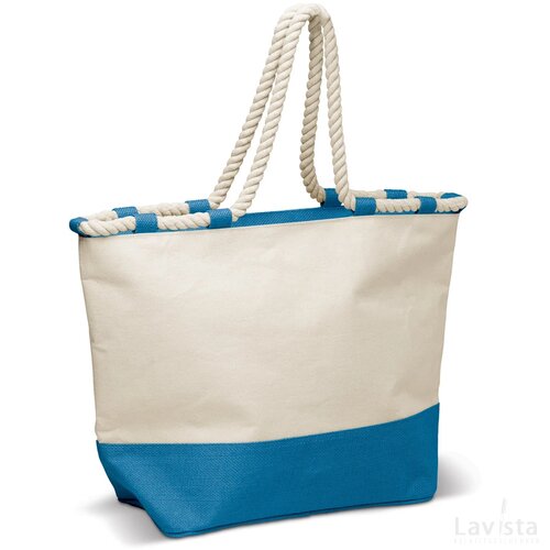 Draagtas canvas 380g/m² lichtblauw
