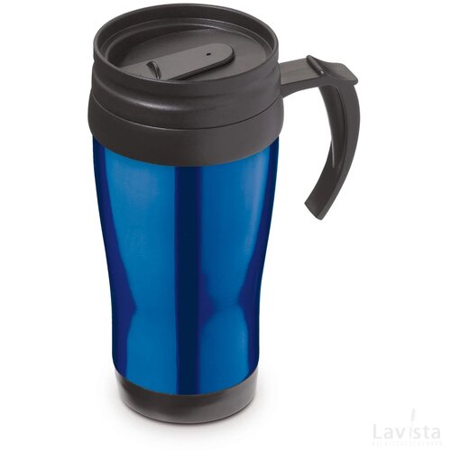 Koffiebeker metaal 350ml blauw