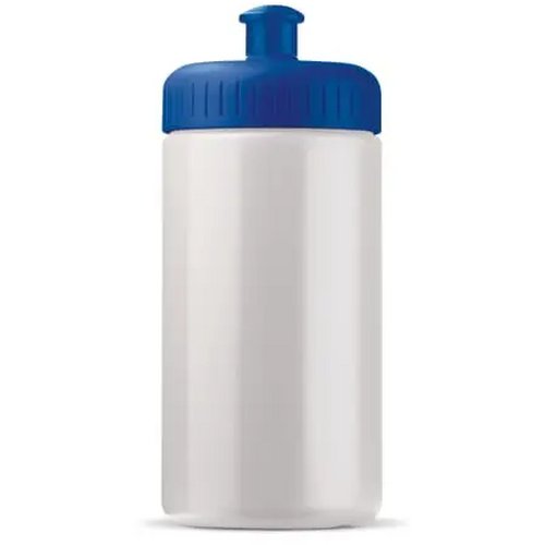 Sportbidon classic 500ml wit / donker blauw