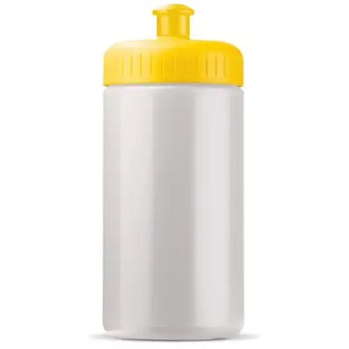 Sportbidon classic 500ml wit / geel