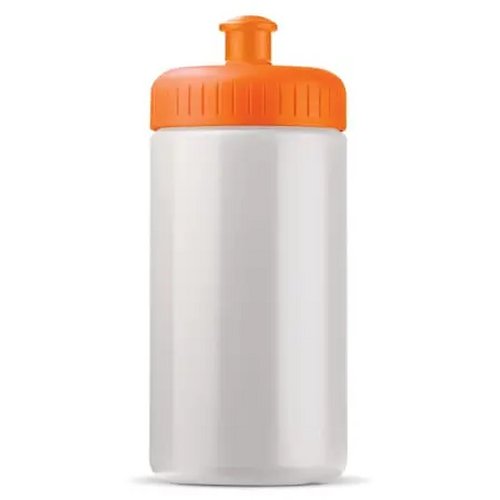 Sportbidon classic 500ml wit / oranje