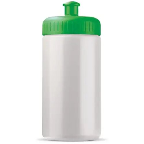 Sportbidon classic 500ml wit / groen