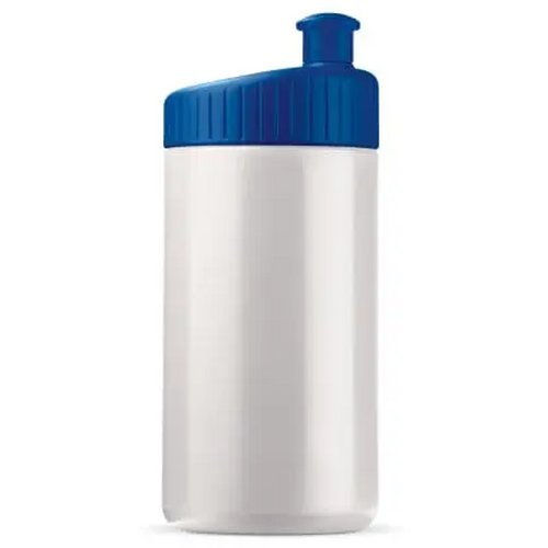 Sportbidon design 500ml wit / donker blauw