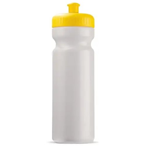 Sportbidon classic 750ml wit / geel