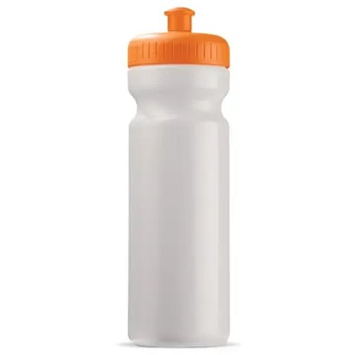 Sportbidon classic 750ml wit / oranje