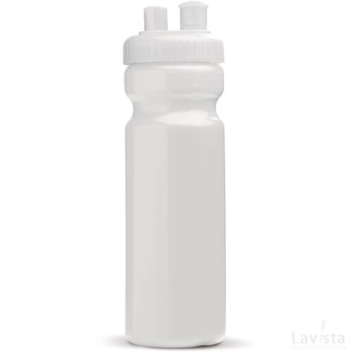 Sportbidon met verstuiver 750ml wit / wit